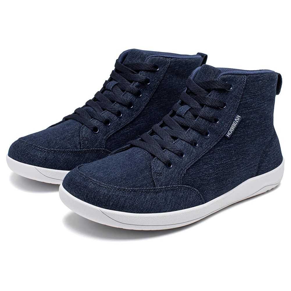 HOBIBEAR Mid-Top Barefoot Shoes Unisex Wide Toe Box Canvas Sneakes Zero Drop Lace Up Outdoor Walking Shoes 260514 - view 6