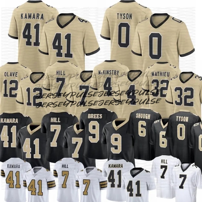 New OrleansS Saint Saints jersey Chris Olave Saintsjersey Tyler Shough Alvin Kamara Juwan Johnson Taysom Hill Davis Charlie Smyth Drew Brees Mills Foo