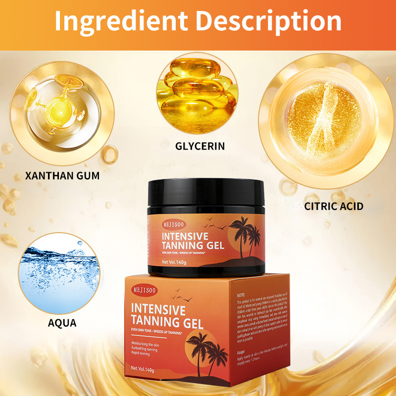 INTENSIVE TANNING GEL Intensive Tanning Gel for Beach and Outdoor Bronze Tan without Sun Exposure260206