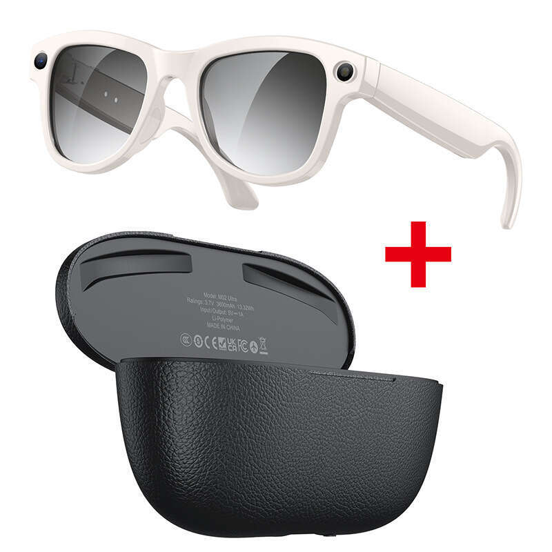 High Tech W Pixel AI Smart Bluetooth Glasses Real Time Translation Hands Free Call Music Portable Charging Case Fashion Wearable Eyeglasses CKS