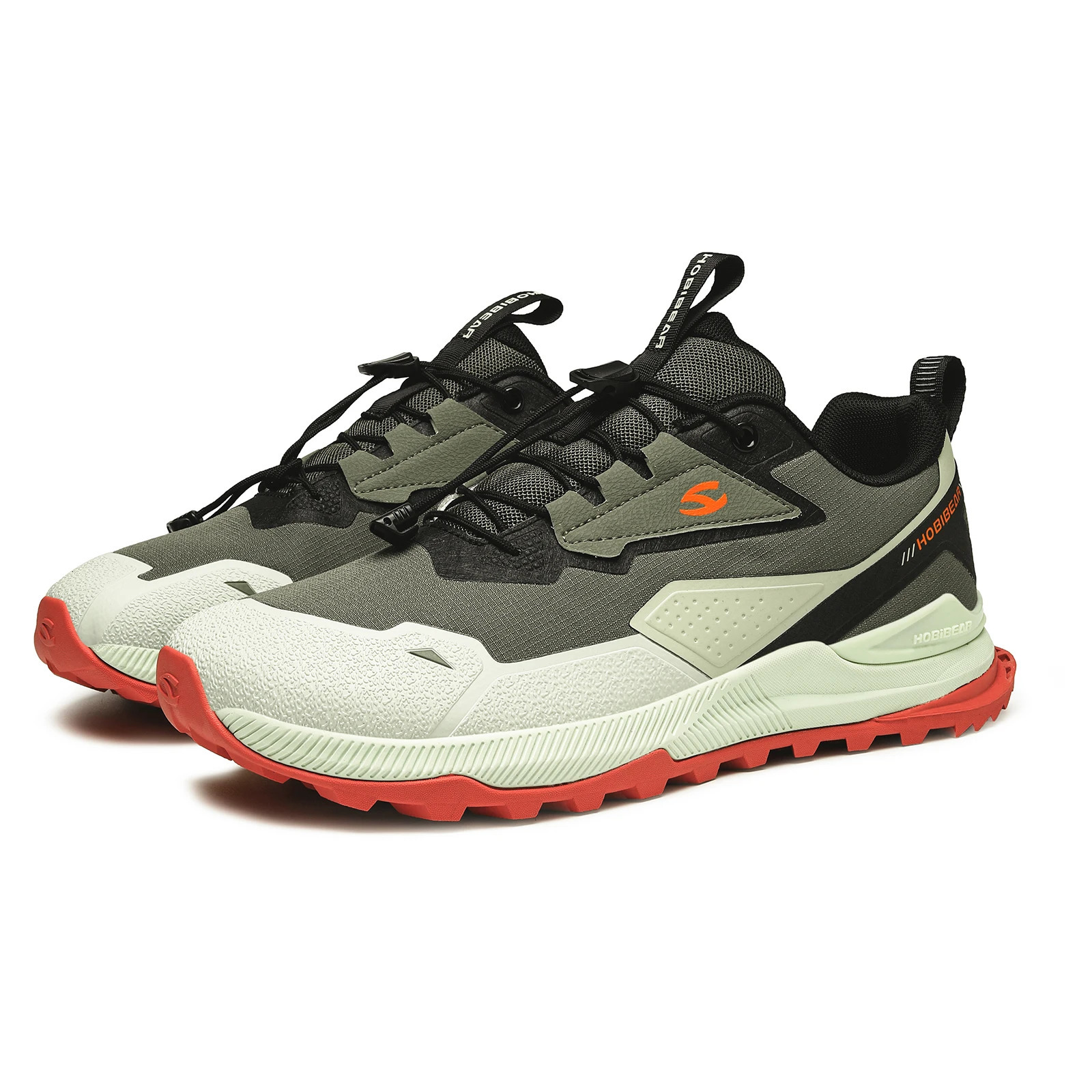 HOBIBEAR Hiking Walking Shoes for Men Women Elastic Band Non Slip Sneakers Comfortable Outdoor Travel Running Shoes 260514