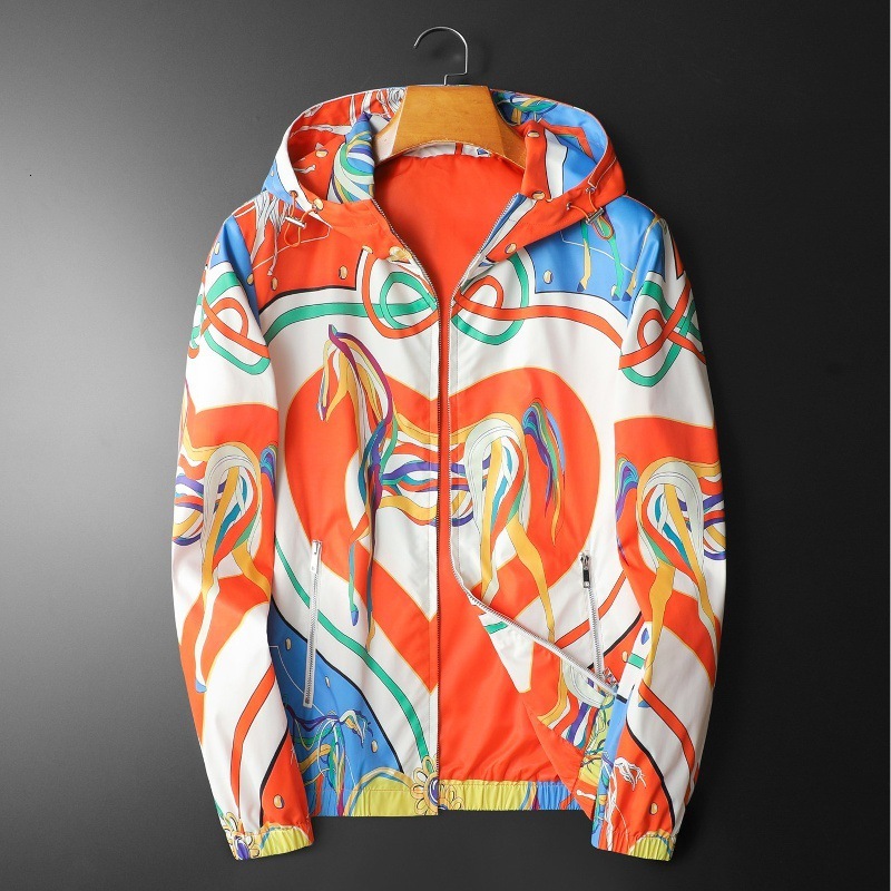 High-Quality Men's Hooded Jacket 2026 Spring/Autumn European Trendy Outerwear Wholesale from Manufacturer