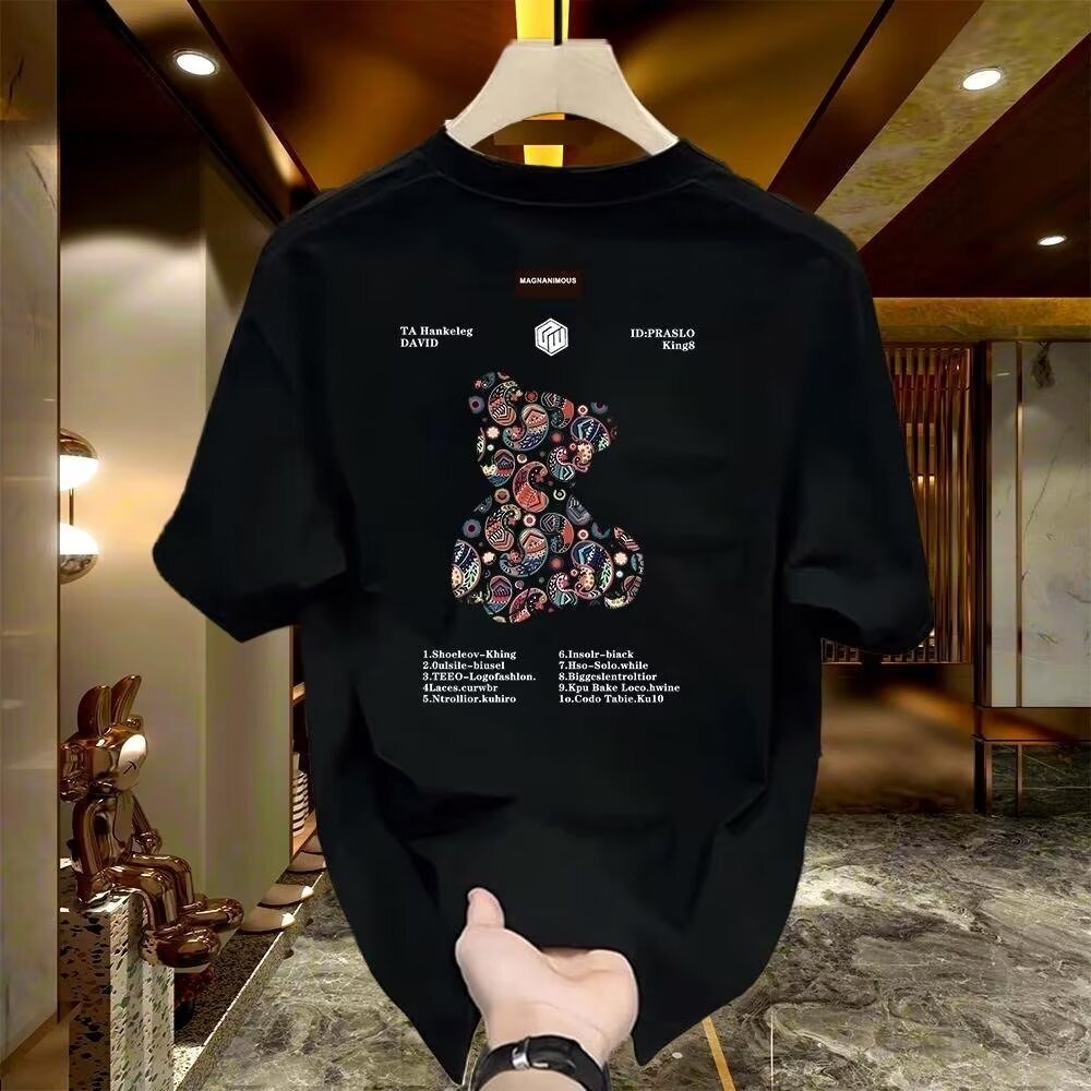 Designer T-shirt Pure Cotton Summer T-shirt Casual And Fashionable Round Neck Top Fashionable Men's Short Sleeved Shirt With Letter Pattern Short