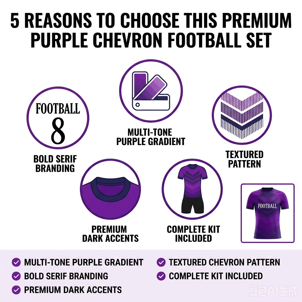 Custom Soccer Jersey Set Men Purple Blue Gradient Chevron Football Uniform with Shorts Personalized Breathable Kit - view 8