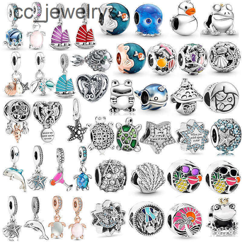 2026 Nuova Serie Charms Per Bracciale Delfino Rana Stella Marina Pendenti Arcob…