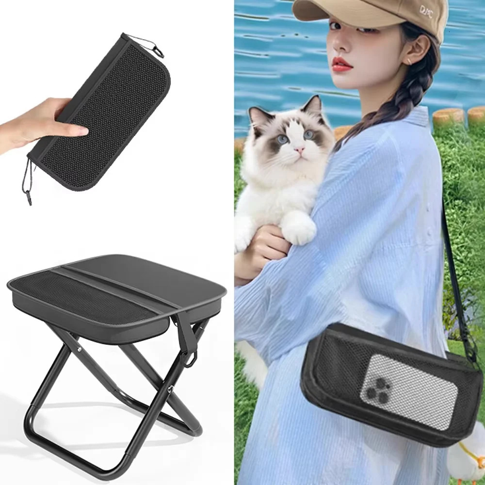 Portable Foldable Backpack Stool Lightweight Camping Fishing Picnic Chair Outdoor Adventure Seat for Hiking Travel 260513banjia - view 5