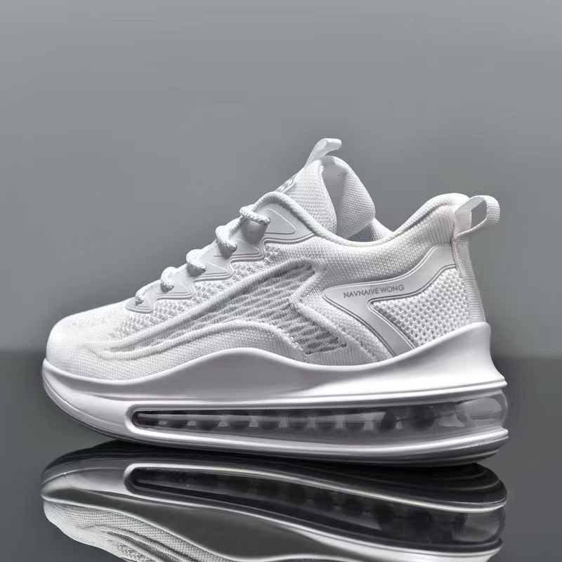 Mens Full Palm Air Cushion Running Shoes Breathable Mesh Sneakers