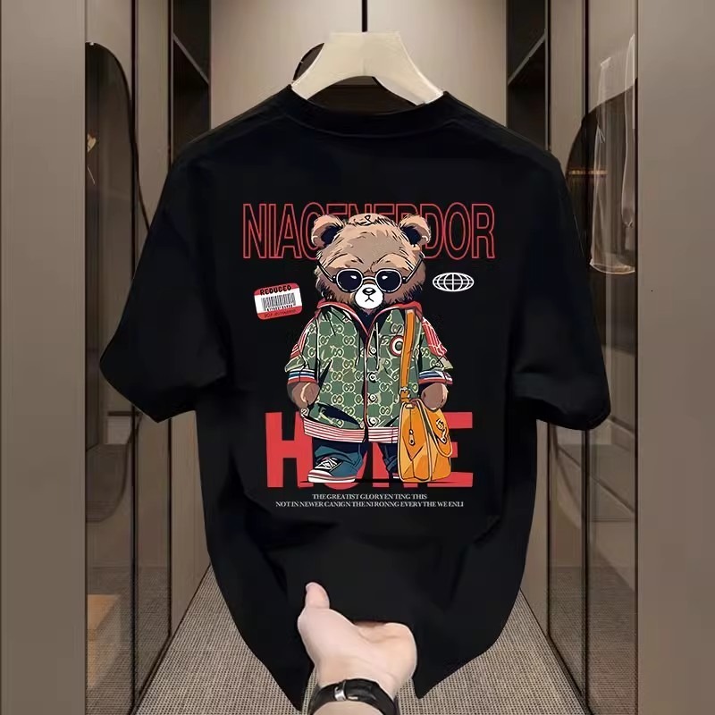 Designer T Shirt Trendy Brand Short Sleeve Ins Pure Cotton Summer New Men S Printed T Shirt Fashion Unisex Versatile Crew Neck Tee Men Letter Graphic 