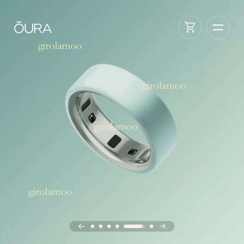 The latest model of smart ring, oura ring 4 ceramic