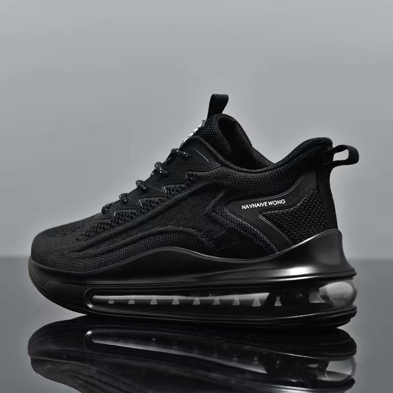 Mens Full Palm Air Cushion Running Shoes Breathable Mesh Sneakers