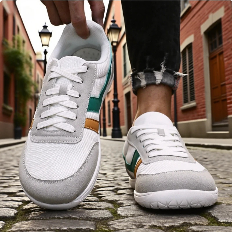Fashion Wide Toe Mens Shoes Unisex Outdoor Running Zero Drop Casual Sneaker Fashion Minimalist Soft Wide Barefoot Shoes 260514