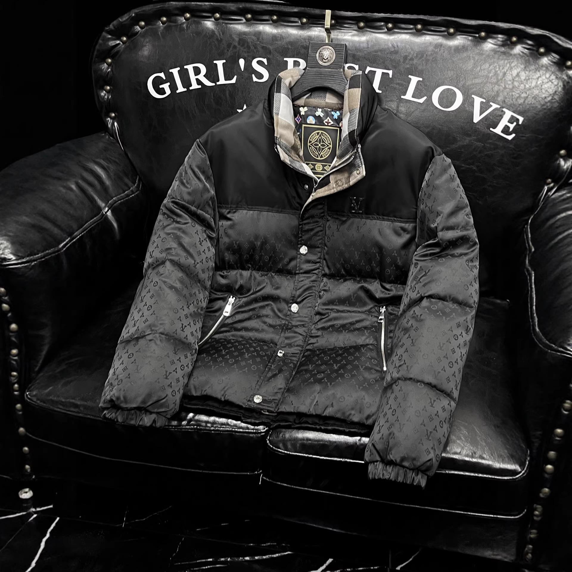 2026 New Winter Stand Collar Jacket, Thickened High-end Down Cotton Coat, European Station Direct Sale Men's Clothing