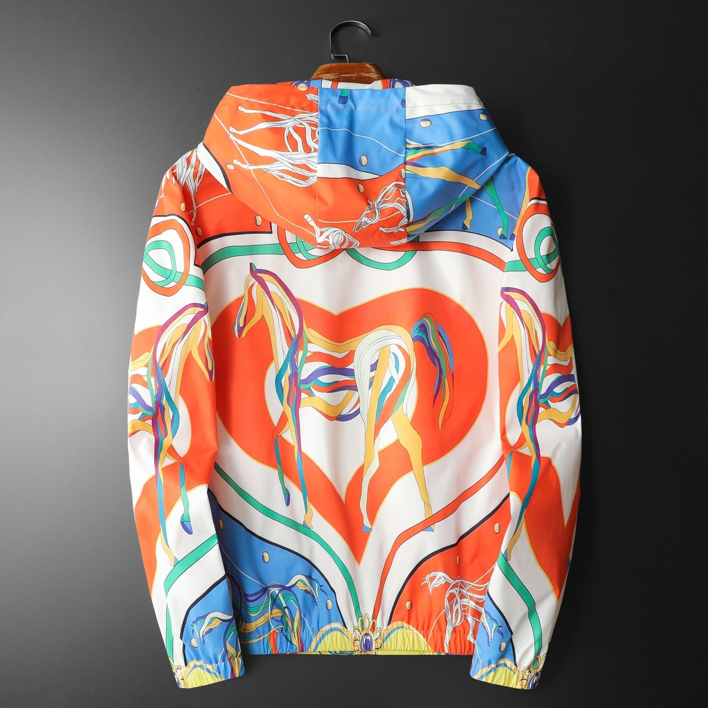 High-Quality Men's Hooded Jacket 2026 Spring/Autumn European Trendy Outerwear Wholesale from Manufacturer