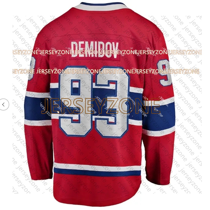 Sale on Dhgate 13 Cole Caufield montreal hockey 14 Nick Suzuki Ivan Demidov Lane Hutson Juraj Slafkovsky canadians Zack Bolduc Laine Noah Dobson Arber