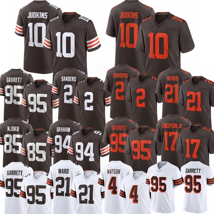 Clevelandcity Shedeur Sanders Brown Jersey Quinshon Judkins Mason Graham Myles Garrett Njoku Jeudy Kosar Thomas Schwesinger Brownsjersey Football Jers