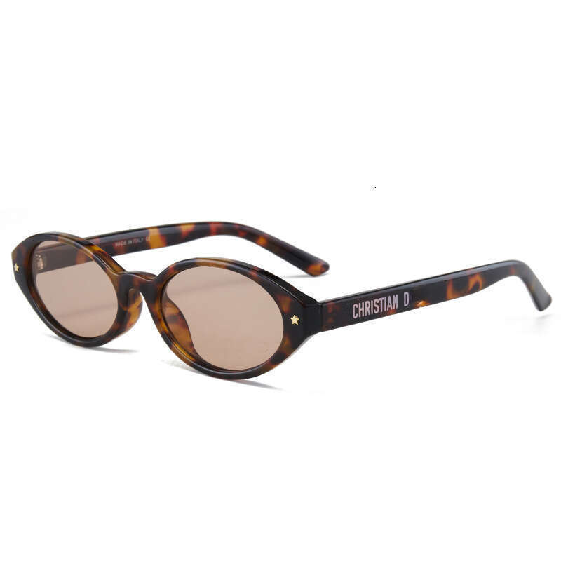 Designer Fashion Retro Oval Frame Men and Women Sunglasses Street Style Party Trendy Sunglasses