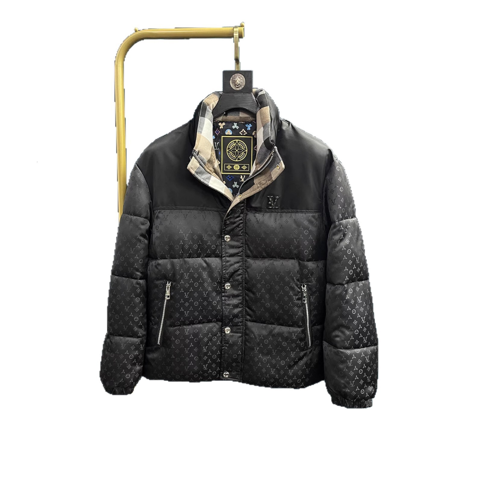 2026 New Winter Stand Collar Jacket, Thickened High-end Down Cotton Coat, European Station Direct Sale Men's Clothing