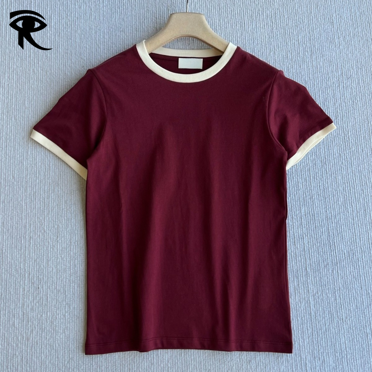 Y2K Pure Cotton Color Block T-Shirt Versatile Top Celebrity Inspired Sweet Printed T-Shirt Elegant Knit Top Women Streetwear Original Fashion Designer