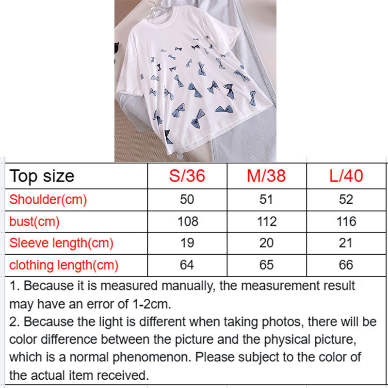 Designer Ladies Bow Jacquard Cotton Crewneck Short Sleeve T-shirt Luxury Classic Pure Cotton Top, Vintage Chic Breathable High Quality Elegant Wear Fo