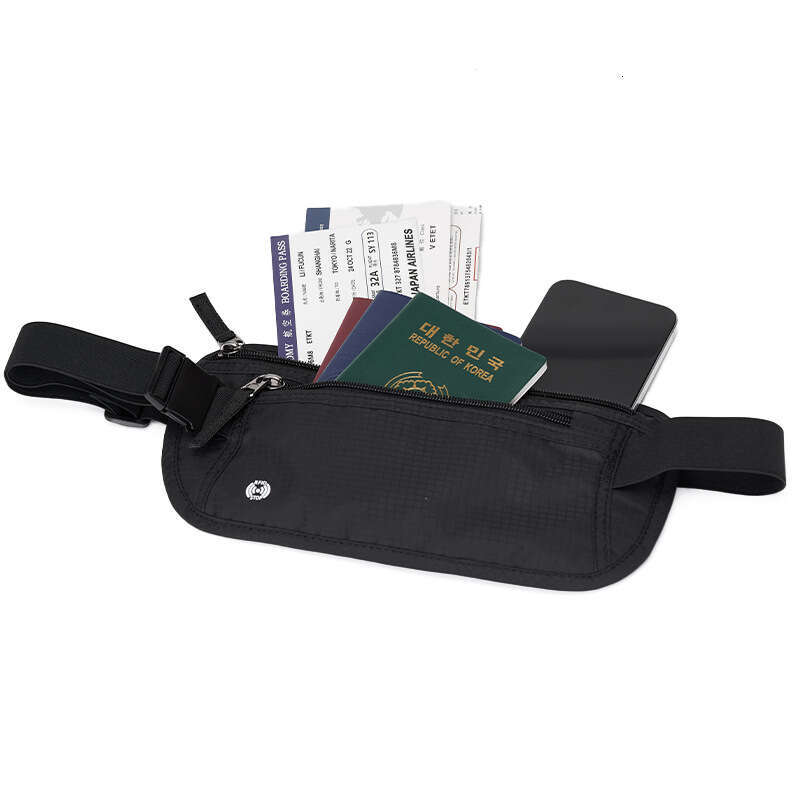 Anti-theft Travel Passport Waist Invisible Waterproof Walking Phone ID Crossbody Storage Bag Wholesale dh911614078 - view 3