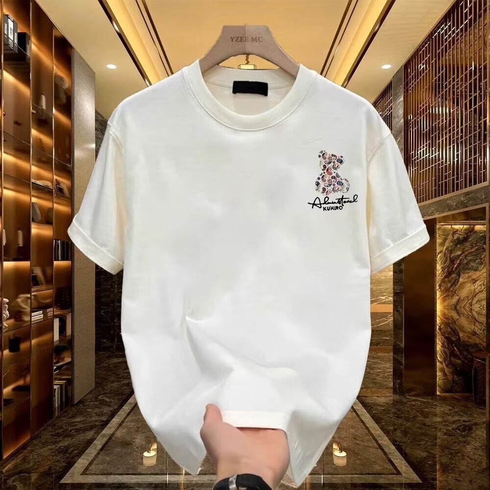 Designer T-shirt Pure Cotton Summer T-shirt Casual And Fashionable Round Neck Top Fashionable Men's Short Sleeved Shirt With Letter Pattern Short