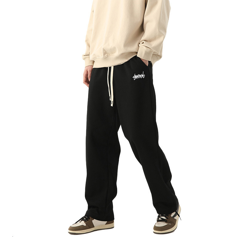 Mens Sweatpants Designers Streetwear Wide Leg Men Retro Joggers Baggy Sweat Pants Neutral Breathable Outdoor Fashion Men Sports Pants Streetwear Cloth - view 4