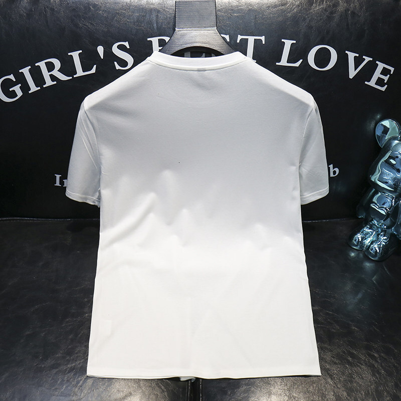European Men's Short Sleeve Mercerized Cotton Round Neck Designer T-Shirt, Fashionable Bestseller Summer 2026