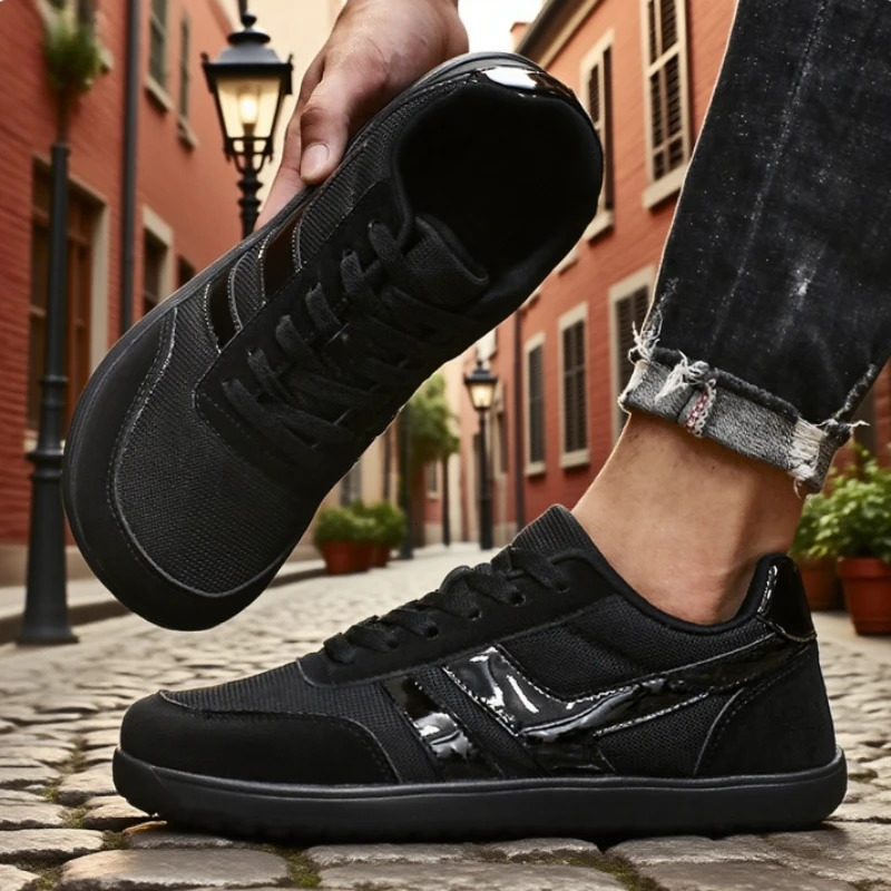 Fashion Wide Toe Mens Shoes Unisex Outdoor Running Zero Drop Casual Sneaker Fashion Minimalist Soft Wide Barefoot Shoes 260514