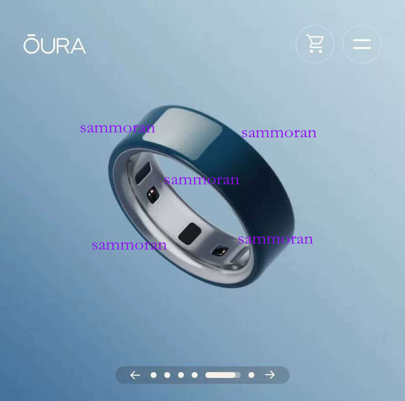 The latest model of smart ring, oura ring 4 ceramic