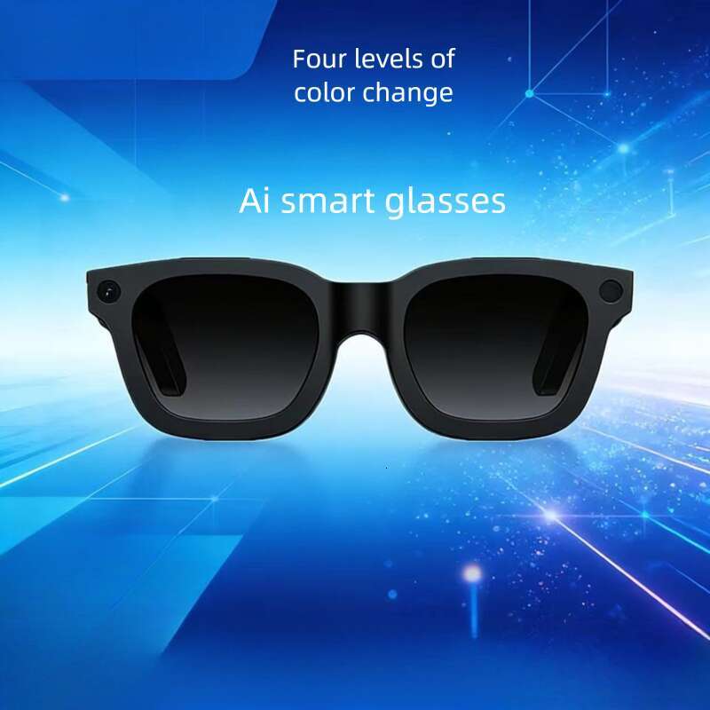 New Arrival Cutting Edge Tech AI Translation Bluetooth Glasses 4 Level Color Change Million Pixel Camera Wireless Smart Glasses For Men Women CKS