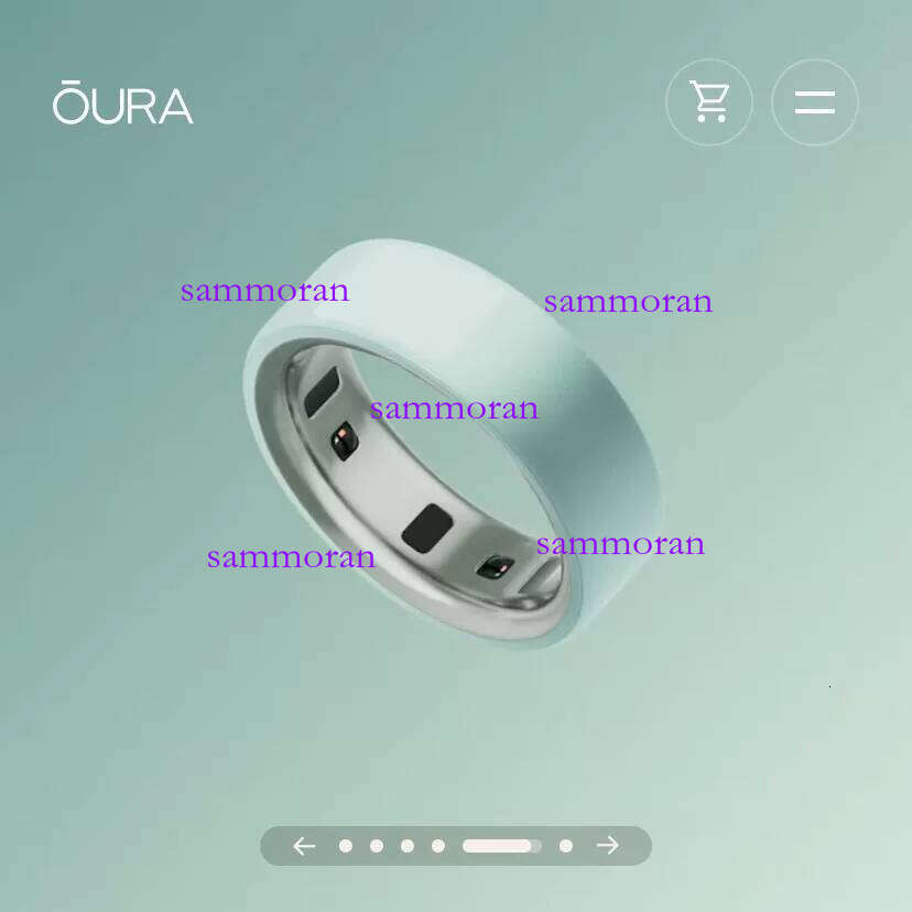 The latest model of smart ring, oura ring 4 ceramic
