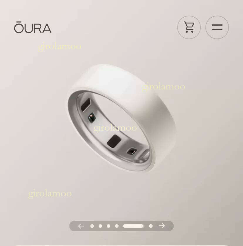 The latest model of smart ring, oura ring 4 ceramic