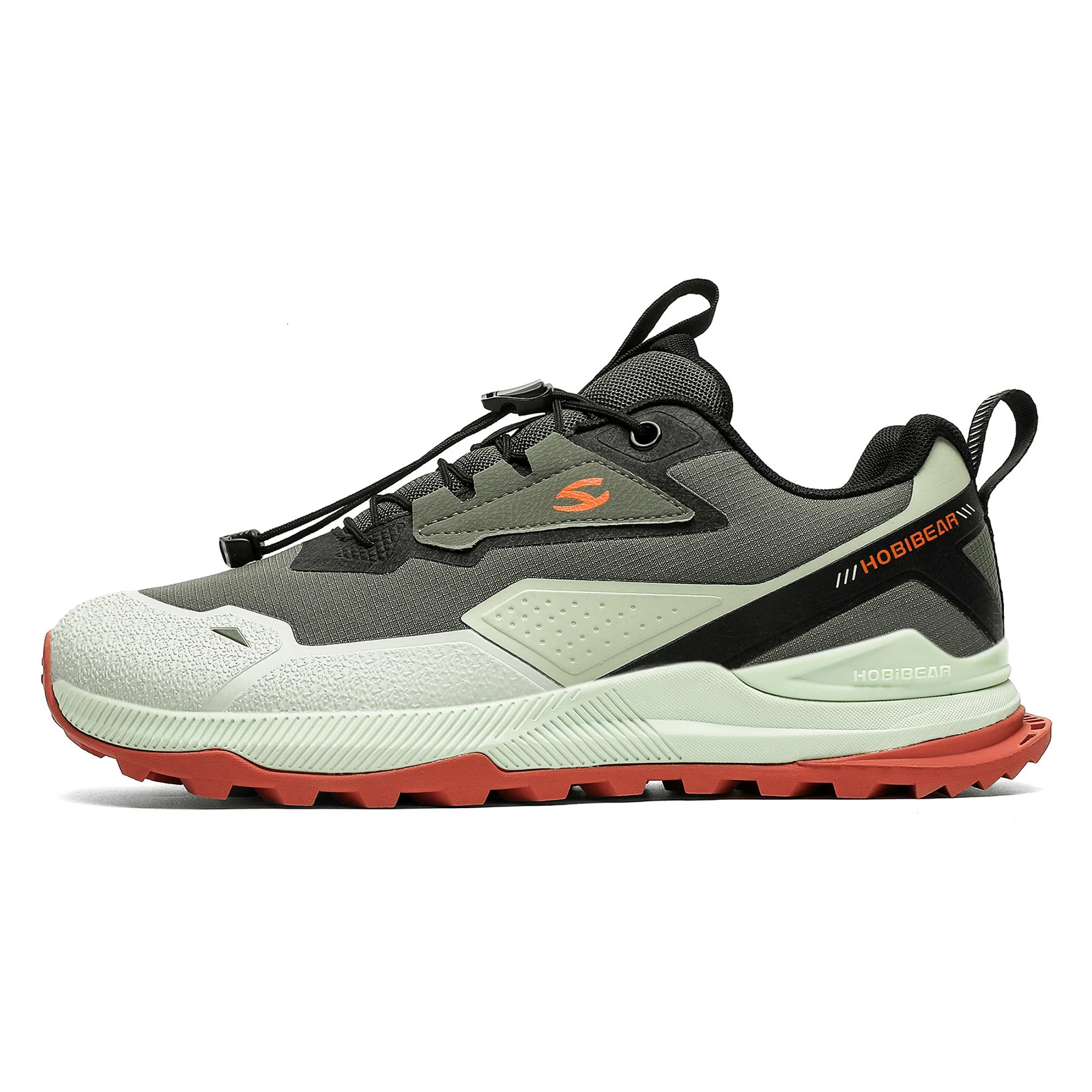 HOBIBEAR Hiking Walking Shoes for Men Women Elastic Band Non Slip Sneakers Comfortable Outdoor Travel Running Shoes 260514