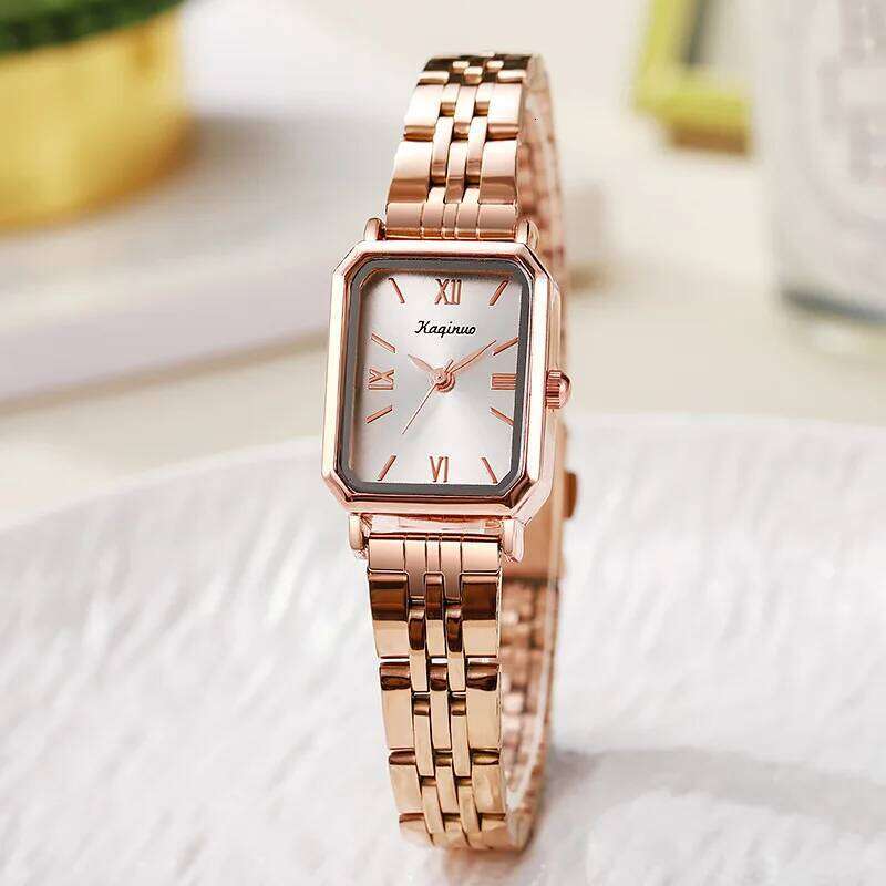 Luxury Rectangular Gold Watch Women Adjustable Stainless Steel Strap Quartz Wristwatches Ladies Clock Gift Relojes Para Mujer J260513 - view 6