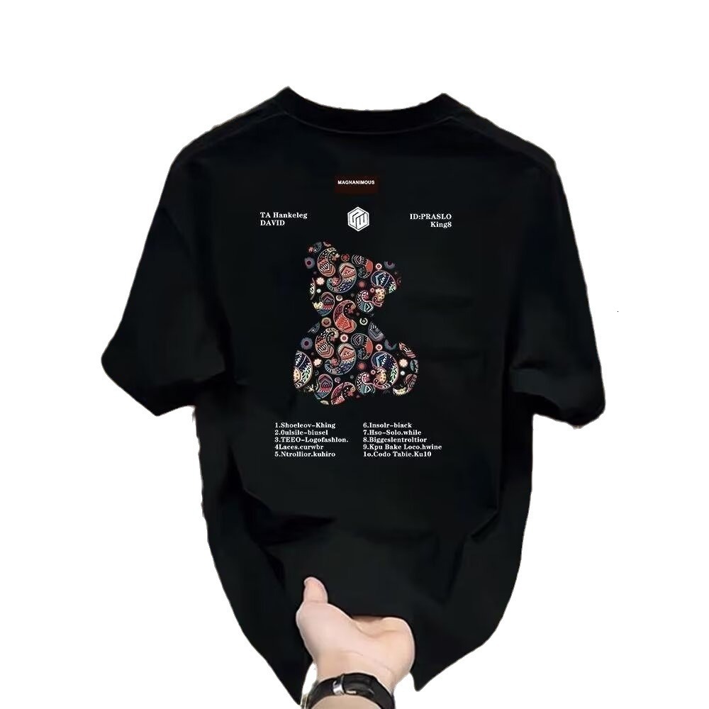 Designer T-shirt Pure Cotton Summer T-shirt Casual And Fashionable Round Neck Top Fashionable Men's Short Sleeved Shirt With Letter Pattern Short