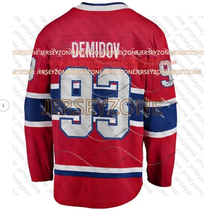 Sale on Dhgate 13 Cole Caufield montreal hockey 14 Nick Suzuki Ivan Demidov Lane Hutson Juraj Slafkovsky canadians Zack Bolduc Laine Noah Dobson Arber