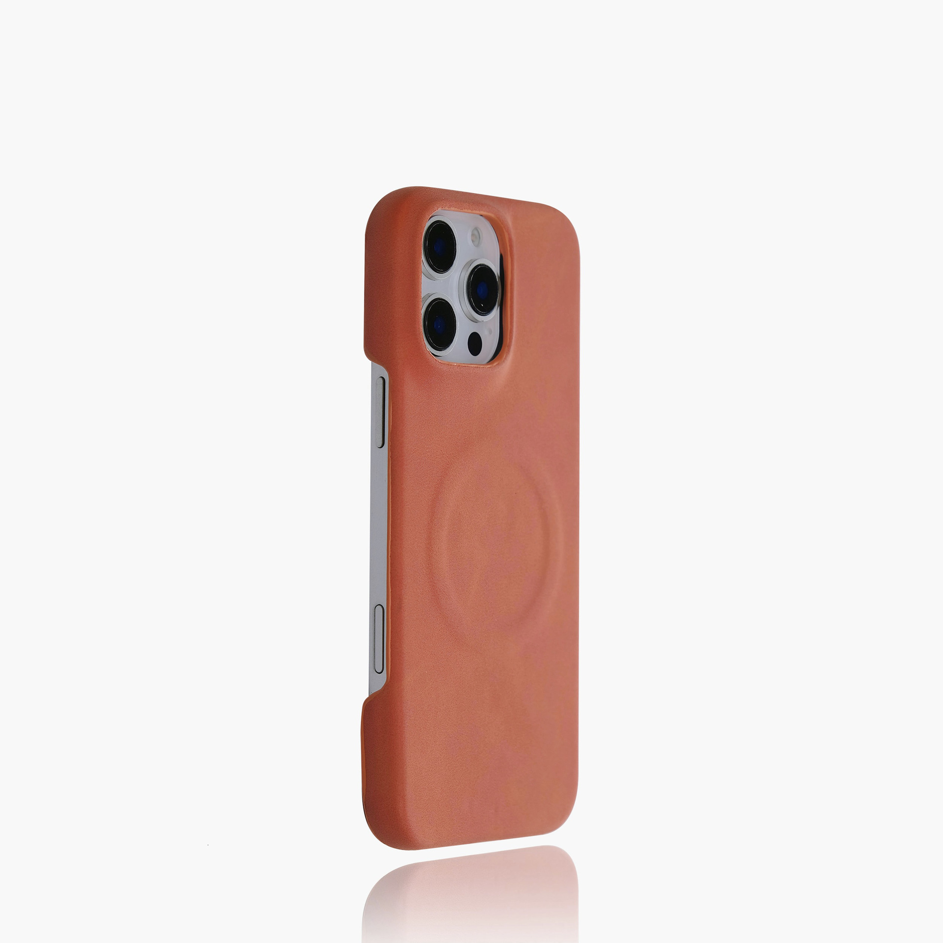 Suitable for Apple 17 phone case, sheepskin texture, semi-cover magnetic retro leather iPhone 16 hard protective case 12
