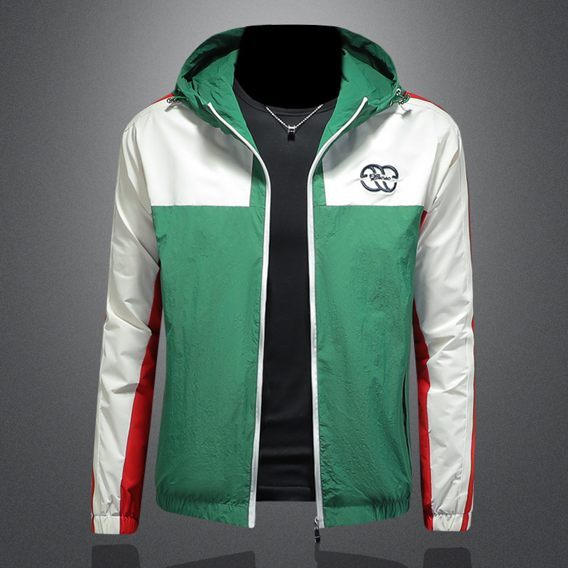 2026 European Station Autumn New Men's Retro Patchwork Hooded Workwear Jacket In Stock Fast Delivery