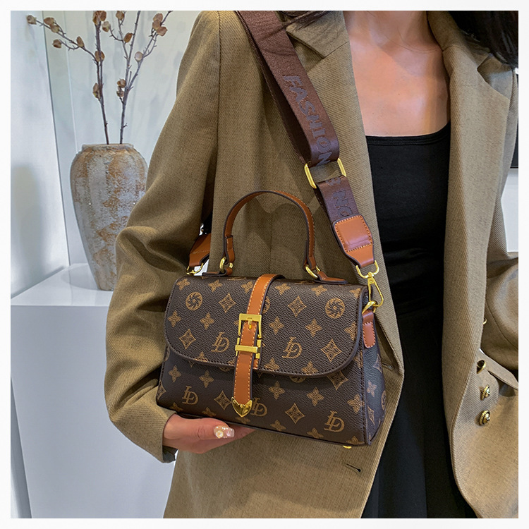 2026 Trendy Old Flower This Year's Trendy Casual Texture Autumn Winter Women's Crossbody Fashion Versatile - view 5