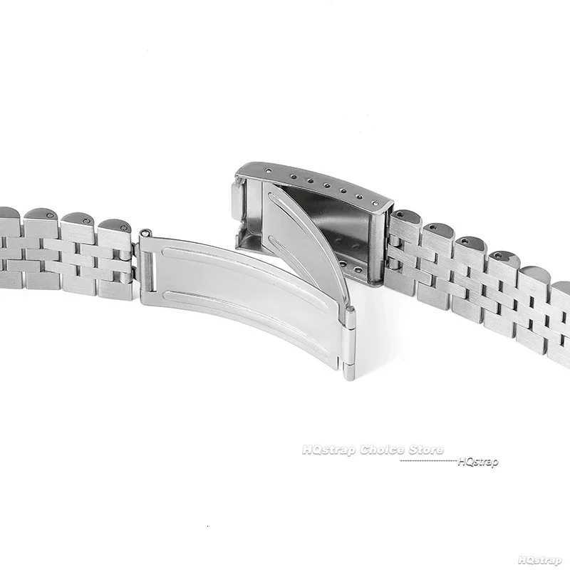 18mm 19mm 20mm 21mm Solid Stainless Steel Watchband for Rolex DATEJUST Curved End Metal Wristband for Jubilee Business Bracelet X260514