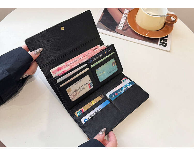 New high-end, stylish versatile clutch bag for women, trendy and simple niche coin purse, popular lightweight long wallet