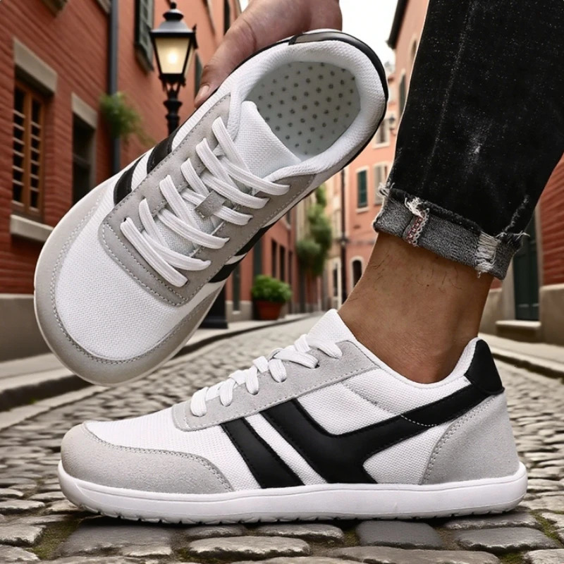 Fashion Wide Toe Mens Shoes Unisex Outdoor Running Zero Drop Casual Sneaker Fashion Minimalist Soft Wide Barefoot Shoes 260514