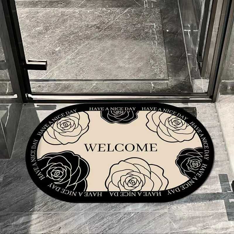 VIKAMA Floor Mat For Bathroom Door Bathroom Floor Mat Simple And Fashionable Anti-Slip Easy To Clean And Absorb WaterJ260514