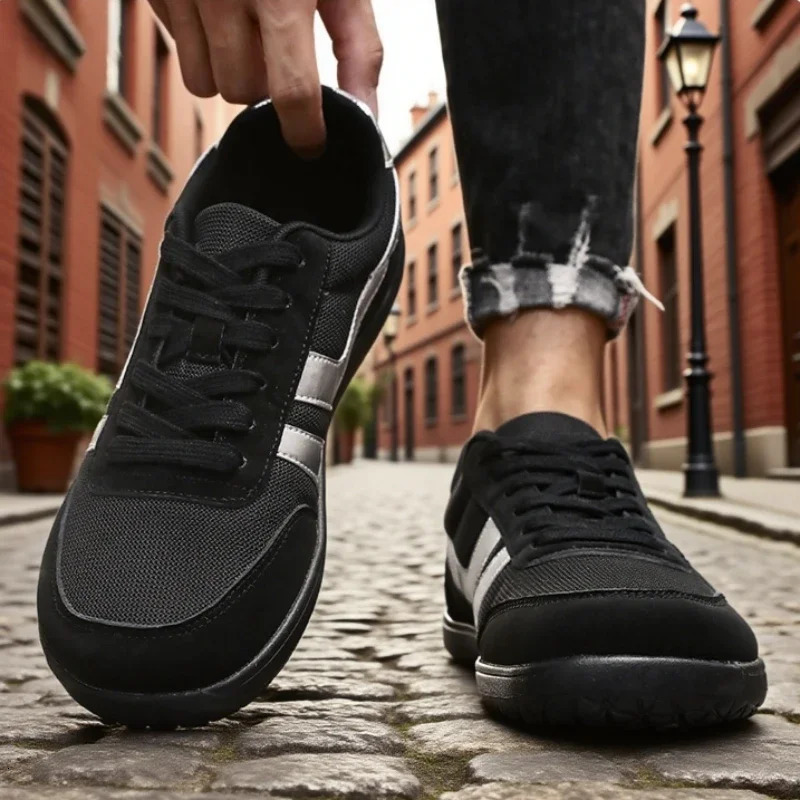 Fashion Wide Toe Mens Shoes Unisex Outdoor Running Zero Drop Casual Sneaker Fashion Minimalist Soft Wide Barefoot Shoes 260514