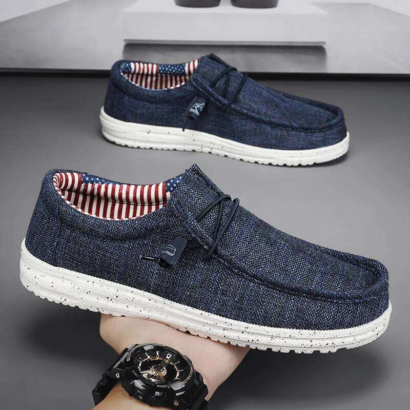 Trend Spring Blue Mens Loafers Comfortable Slip On Casual Large Size 48 Ultralight Elegant Men's Shoes Flats Mocasines