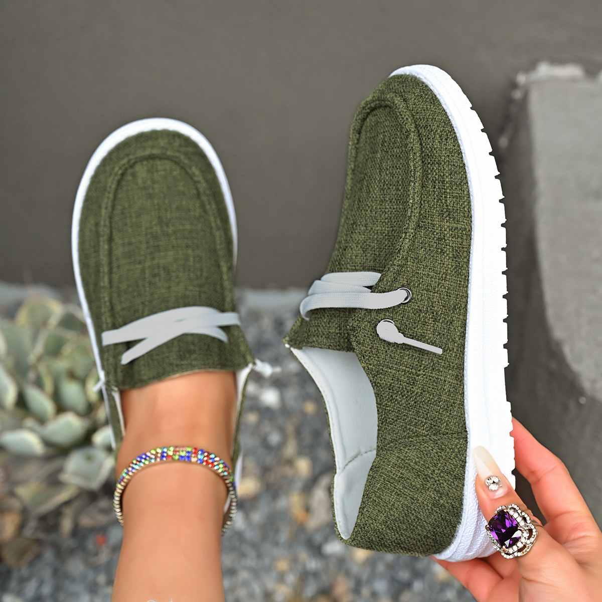 Plus Size Casual Shoes for Women 2025 Spring and Autumn New Flat Slip-On Low-Top Loafers Womens Shoes240909