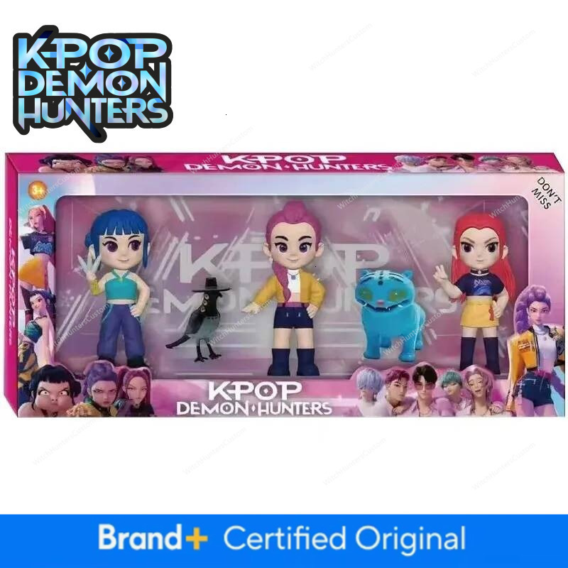 NEW Kpop Devil Hunter Rumi Zoe Mira Anime Polyvinyl Chloride Character Collection Desktop Trinkets Childrens New Year Gift - view 5