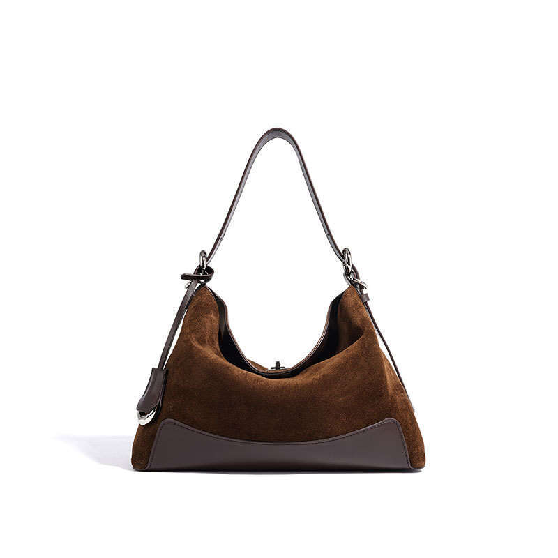 Fashion Simple Matte Suede Tote Bag Large Capacity High End Texture Women Single Shoulder Versatile Daily Commute Casual Handbag SENYY