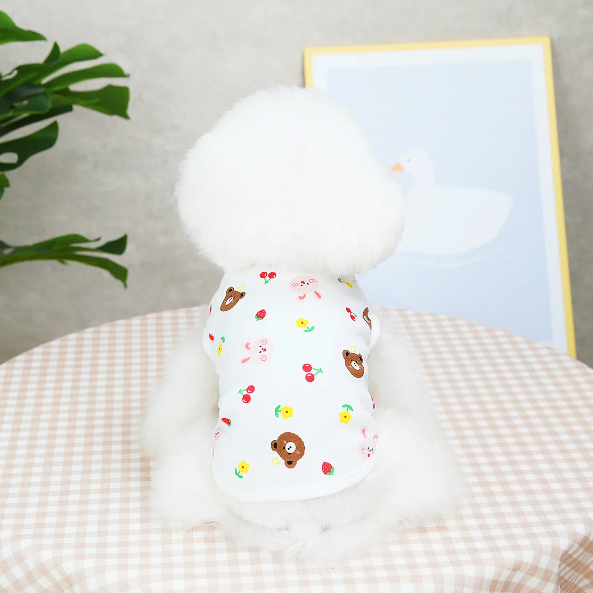 Eco-friendly Animal Apparel: Lightweight Cotton Dogwear Tailored for Hot Weather Protection HF37