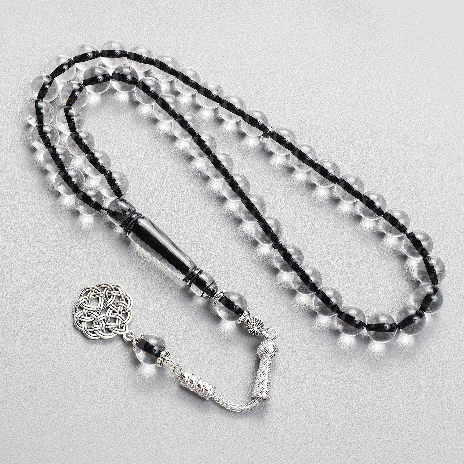 Tasbih transparent resin Muslim man bracelet 33 51 99 100 Rosary prayer beads arabic accessories islamic fashion bracelet 240529
